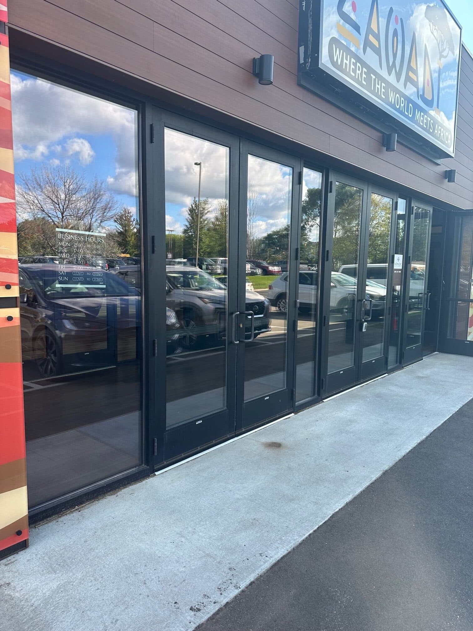 Commercial storefront windows